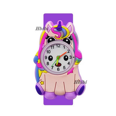 2024 Reducere 5D ceas cu unicorn pentru copii cadou de zi de naștere jucărie pentru timpul studiului pentru bebeluși ceas cu ponei drăguț pentru copii slap ceasuri de mână pentru fete băieți