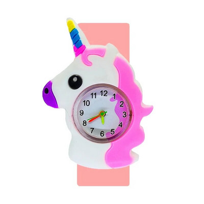 2024 Reducere 5D ceas cu unicorn pentru copii cadou de zi de naștere jucărie pentru timpul studiului pentru bebeluși ceas cu ponei drăguț pentru copii slap ceasuri de mână pentru fete băieți