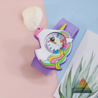 Nou 1PC Ceas Unicorn Jucărie Copii Ceas Pony Copii Cadou Fete Băieți Slap Brățară Copii Copii Ceasuri Sport Quartz Ceas Bebeluș