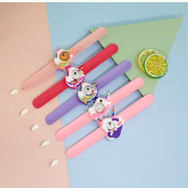 Jauns 1 gab. Vienradzis Pulkstenis Bērnu Rotaļlietu Poniju Pulkstenis Bērni Dāvanas Meitenēm Zēniem Pīķa Rokassprādze Bērniem Kvarca Sporta Pulksteņi Bērnu Pulkstenis