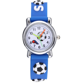 Ρολόι με λουράκι ποδοσφαίρου για παιδιά Μόδα κινουμένων σχεδίων για αγόρια Ρολόγια Jelly Silicone Qaurtz Ρολόι Horloge Montre Βρεφικό δώρο για παιδί
