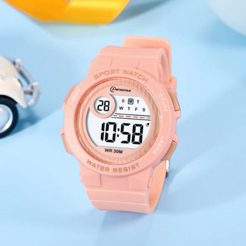 Αθλητικά ρολόγια για κορίτσια Παιδικά ρολόγια χειρός 3Bar Αδιάβροχα Φοιτητικά Ψηφιακή Ώρα Εφήβων Ηλεκτρονικό ρολόι χειρός Φωτεινός χρόνος Παιδικό δώρο