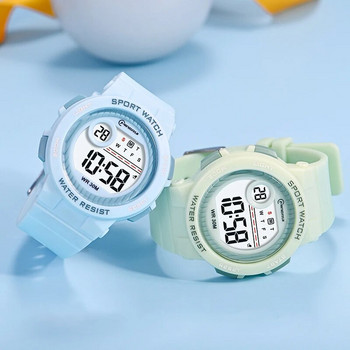 Αθλητικά ρολόγια για κορίτσια Παιδικά ρολόγια χειρός 3Bar Αδιάβροχα Φοιτητικά Ψηφιακή Ώρα Εφήβων Ηλεκτρονικό ρολόι χειρός Φωτεινός χρόνος Παιδικό δώρο