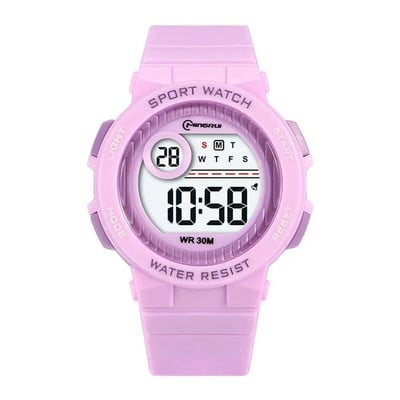 Спортни часовници за момичета Детски ръчни часовници 3 бара Водоустойчиви студенти Цифров час Тинейджърски електронен ръчен часовник Светещо време Детски подарък