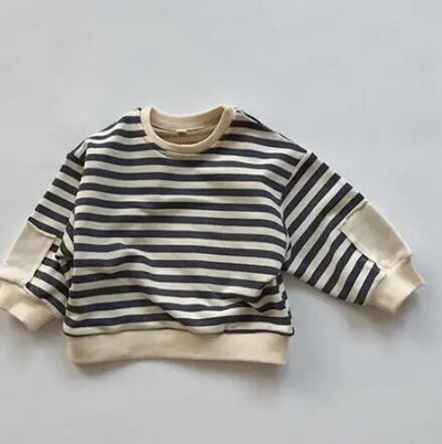 Gyerekruházat Japán Koreai Stílus Ősz Tavasz Baba Lányok Fiúk Alkalmi hosszú ujjú Pulóverek Póló Gyerek Pulóver Felsők