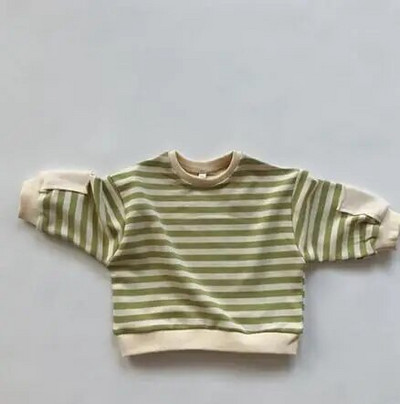 Gyerekruházat Japán Koreai Stílus Ősz Tavasz Baba Lányok Fiúk Alkalmi hosszú ujjú Pulóverek Póló Gyerek Pulóver Felsők