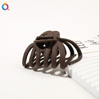 Agrafă pentru gheare de păr de 9 cm, pentru femei și fete, crab de păr geometric mat pentru păr gros și subțire, accesorii de păr durabile, antiderapante