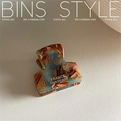 Mini gheare de păr din acetat simple, femei, fete, anti-alunecare, model de carapa țestoasă geometrică, suport pentru coadă de cal, agrafe pentru fălci de rechin