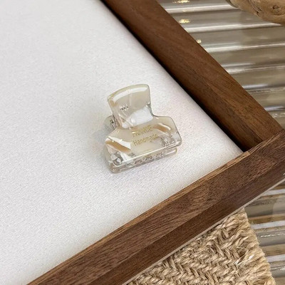 Mini gheare de păr din acetat simple, femei, fete, anti-alunecare, model de carapa țestoasă geometrică, suport pentru coadă de cal, agrafe pentru fălci de rechin