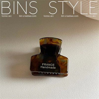 Mini gheare de păr din acetat simple, femei, fete, anti-alunecare, model de carapa țestoasă geometrică, suport pentru coadă de cal, agrafe pentru fălci de rechin