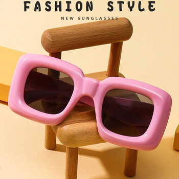 Дропшипинг пънк модни слънчеви очила Детски винтидж луксозни маркови дизайнерски квадратни слънчеви очила UV400 Сенници за външни очила