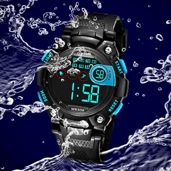 Големи разпродажби Детски дигитален ръчен часовник за момче Спортни ръчни часовници Студентски алармен звън Хронометър Детски светещ час Relogio Wacht
