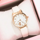 Copii Ceas Copii Cat Ceasuri cu cuarț multicolore Ceasuri pentru fete Ceas cu rozetă din desene animate Ceas de mână Ceasuri colorate pentru femei