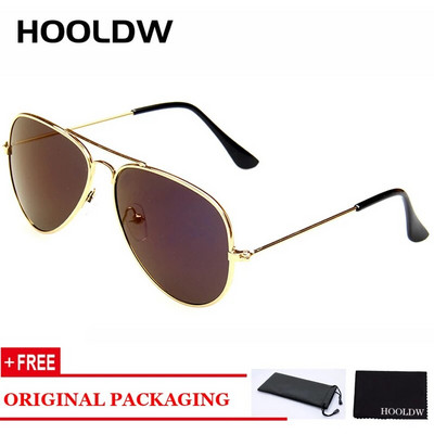 HOOLDW Classic Kids Päikeseprillid Piolt Style Poiste Tüdrukute Päikeseprillid Brändi Disain Metallraam Värviline Peegel Lasteprillid UV400
