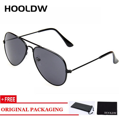 HOOLDW Classic Kids Päikeseprillid Piolt Style Poiste Tüdrukute Päikeseprillid Brändi Disain Metallraam Värviline Peegel Lasteprillid UV400