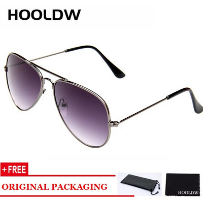 HOOLDW Classic Kids Päikeseprillid Piolt Style Poiste Tüdrukute Päikeseprillid Brändi Disain Metallraam Värviline Peegel Lasteprillid UV400