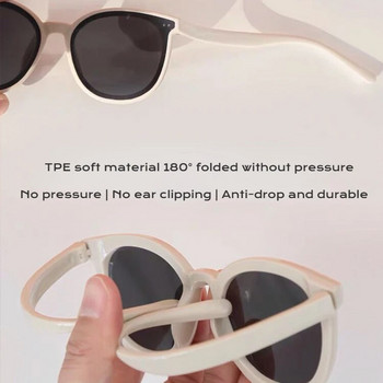 3-12 ετών Παιδικά πολωτικά γυαλιά ηλίου για αγόρια Cool κορίτσια Μαλακό πλαίσιο TPEE Σχέδιο ματιών γάτας Fashion Sun UV400 Προστασία οβάλ γυαλιά