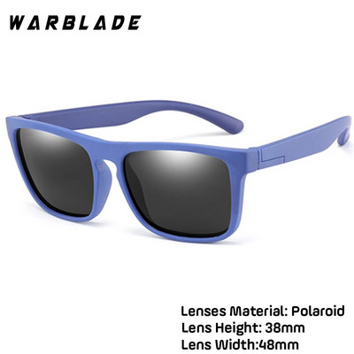 WarBLade Ochelari de soare polarizați drăguți pentru copii, în formă de inimă, băieți, fete, copii, ochelari de soare UV400 pentru bebeluși, cu cadru de siguranță din silicon