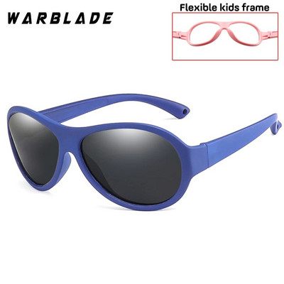 WarBLade Ochelari de soare polarizați drăguți pentru copii, în formă de inimă, băieți, fete, copii, ochelari de soare UV400 pentru bebeluși, cu cadru de siguranță din silicon