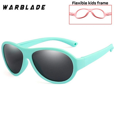 WarBLade Ochelari de soare polarizați drăguți pentru copii, în formă de inimă, băieți, fete, copii, ochelari de soare UV400 pentru bebeluși, cu cadru de siguranță din silicon