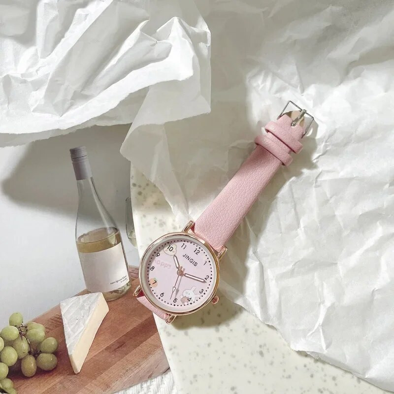 Bērnu pulksteņi Rozā, mīļi bērnu rokas pulkstenis karikatūra raksta kvarca pulksteņu komplekts meitenēm modes studentu pulkstenis relogio infantil