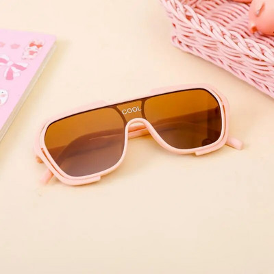 Ochelari de soare cu ramă rotundă pentru copii Ochelari de vedere simpli, personalizați, rezistenți la UV, în stil coreean, fotografii de stradă, bărbați, fete, ochelari