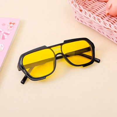 Ochelari de soare cu ramă rotundă pentru copii Ochelari de vedere simpli, personalizați, rezistenți la UV, în stil coreean, fotografii de stradă, bărbați, fete, ochelari