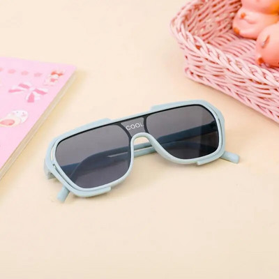 Ochelari de soare cu ramă rotundă pentru copii Ochelari de vedere simpli, personalizați, rezistenți la UV, în stil coreean, fotografii de stradă, bărbați, fete, ochelari