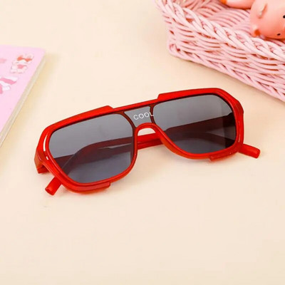 Ochelari de soare cu ramă rotundă pentru copii Ochelari de vedere simpli, personalizați, rezistenți la UV, în stil coreean, fotografii de stradă, bărbați, fete, ochelari