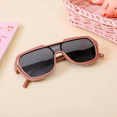 Ochelari de soare cu ramă rotundă pentru copii Ochelari de vedere simpli, personalizați, rezistenți la UV, în stil coreean, fotografii de stradă, bărbați, fete, ochelari