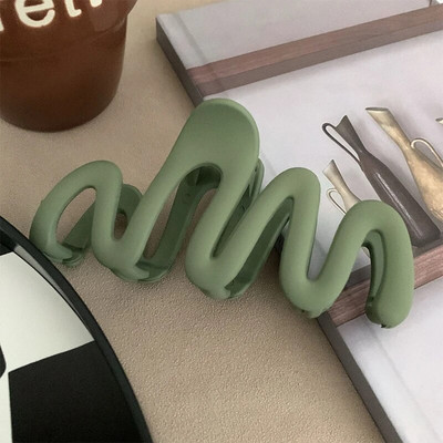 Uus värviline želeelaineline juukseklamber, suur akrüülist juuksenõelad Korea magusad lihtsad ebakorrapärased juukseklambrid naiste hobusesaba peakatted