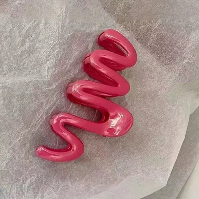 Uus värviline želeelaineline juukseklamber, suur akrüülist juuksenõelad Korea magusad lihtsad ebakorrapärased juukseklambrid naiste hobusesaba peakatted