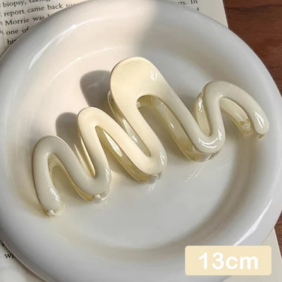 Uus värviline želeelaineline juukseklamber, suur akrüülist juuksenõelad Korea magusad lihtsad ebakorrapärased juukseklambrid naiste hobusesaba peakatted