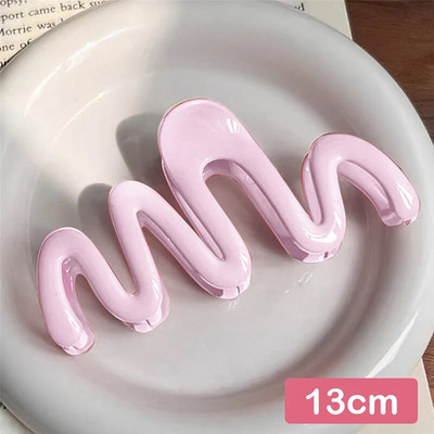 Uus värviline želeelaineline juukseklamber, suur akrüülist juuksenõelad Korea magusad lihtsad ebakorrapärased juukseklambrid naiste hobusesaba peakatted