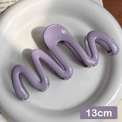 Uus värviline želeelaineline juukseklamber, suur akrüülist juuksenõelad Korea magusad lihtsad ebakorrapärased juukseklambrid naiste hobusesaba peakatted