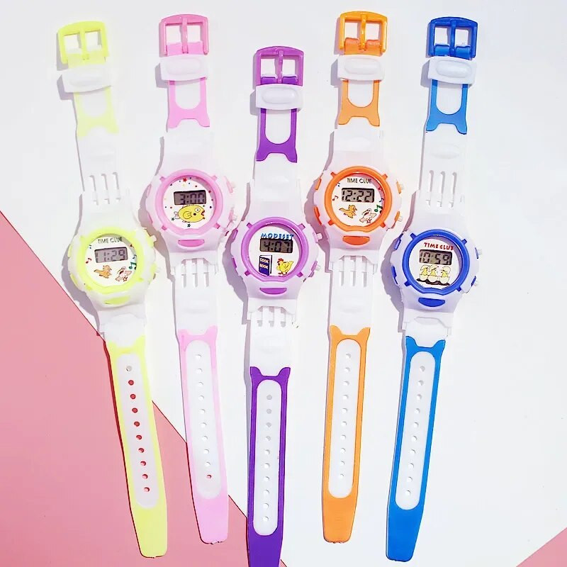 Bērnu meiteņu digitālais pulkstenis bērnu multfilmu analogais digitālais sporta LED elektroniskais ūdensizturīgs rokas pulkstenis Relogios Digitais bērnu pulkstenis