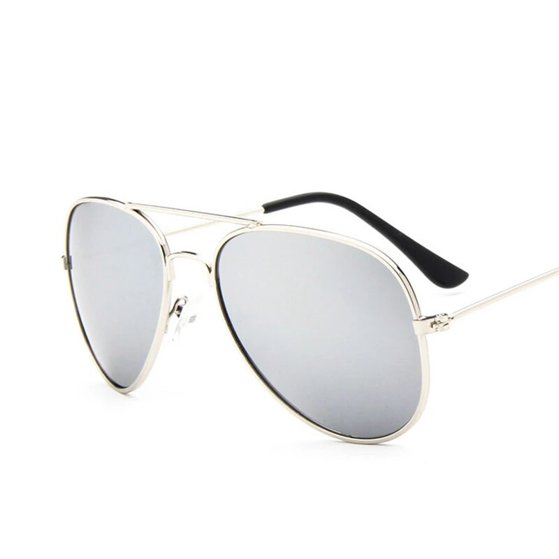 LeonLion 2023 ochelari de soare clasici vintage copii ochelari colorați cu oglindă băieți/fete rame metalice copii drăguți ochelari de exterior