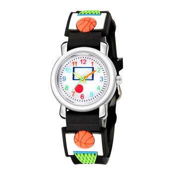Μόδα Παιδιά Μαθητές Κινούμενα σχέδια μοτίβο μπάσκετ Αθλητικό ρολόι Παιδικά αγόρια κορίτσια Δώρα