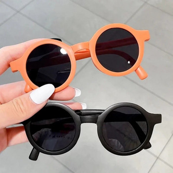 Сгъваеми детски слънчеви очила Ретро детски сладки сгъваеми слънчеви очила Ултралеки кръгли рамки Външни UV сенници Очила за момчета Момичета