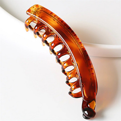 Agraf elegant cu stras răsucit, antiderapant, stil francez, suport pentru coc de cristal flash, gheare de păr cu falcă de banană, pentru femei, fete, pentru petrecere.