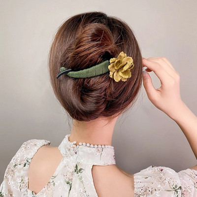 Agraf elegant cu stras răsucit, antiderapant, stil francez, suport pentru coc de cristal flash, gheare de păr cu falcă de banană, pentru femei, fete, pentru petrecere.