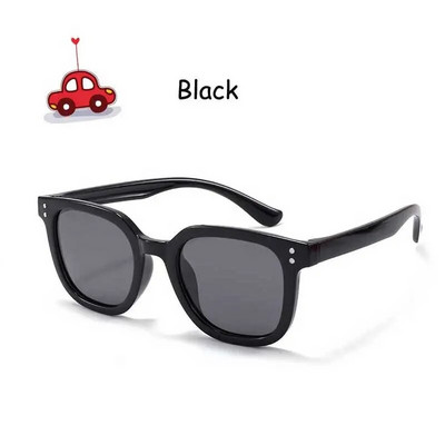 2023 Ochelari de soare polarizați pătrați pentru copii, 3-10 ani, fete, băieți, ochelari TAC, lentile din silicon, ochelari flexibili, cadru de protecție UV.