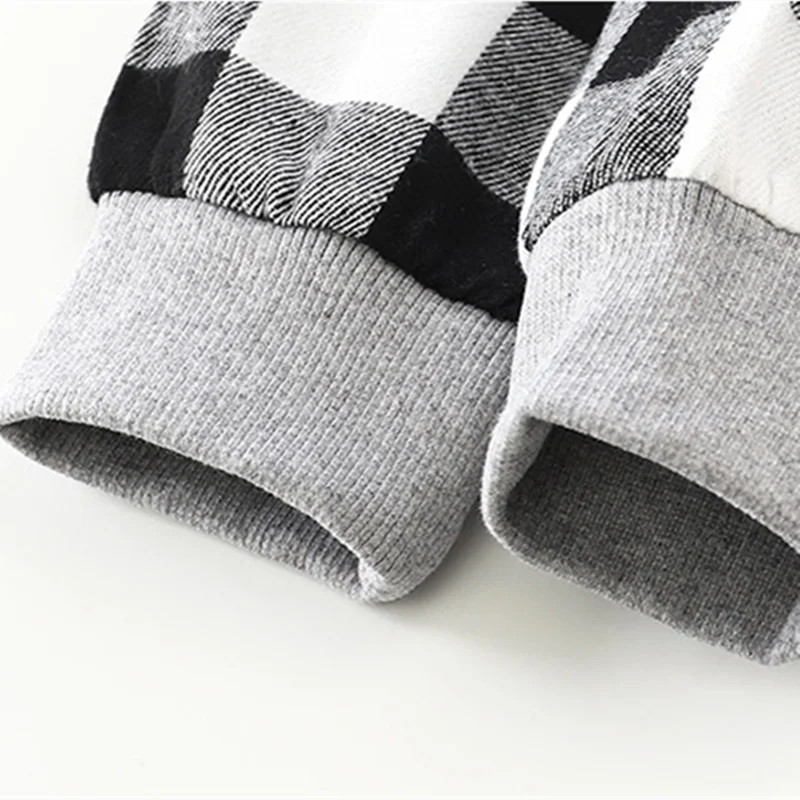 Cămăși cu glugă pentru copii Haine pentru copii Bebeluși băieți Cămăși în carouri Jachetă pentru primăvară, toamnă, fete, cu mânecă lungă, îmbrăcăminte de fund