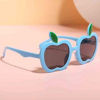 seemfly Cartoon 2-10 Years Kids Party Γυαλιά ηλίου Καλοκαιρινό χαριτωμένο σχήμα μήλου UV400 Σκούρα γυαλιά για κορίτσια Αγόρια Δώρο για παιδιά