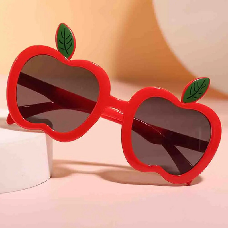 seemfly Animacinis 2-10 metų vaikų vakarėlis akiniai nuo saulės Vasariniai mieli obuolio formos UV400 tamsūs akiniai mergaitėms berniukams Dovana vaikams
