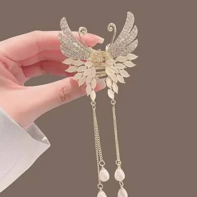 Modne metalne ažurne kopče za kosu s leptirima za kosu za žene Djevojke Elegantna kopča s kandžama u konjskom repu Vintage ukosnice Dodaci za kosu