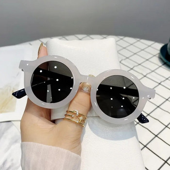 Νέα παιδικά γυαλιά ηλίου με μικρό σκελετό κύκλου κοριτσιών Επώνυμα σχεδιαστής μόδας γυαλιά ηλίου Cute Baby Outdoor Sunshade γυαλιά UV400
