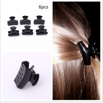 6 bucăți / lot agrafă de păr la modă pentru fete mini gheare de păr plastic ABS de înaltă calitate Crab pentru accesorii de păr Material proaspăt