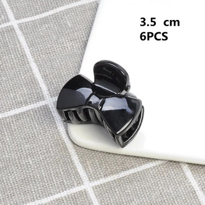 6 bucăți / lot agrafă de păr la modă pentru fete mini gheare de păr plastic ABS de înaltă calitate Crab pentru accesorii de păr Material proaspăt