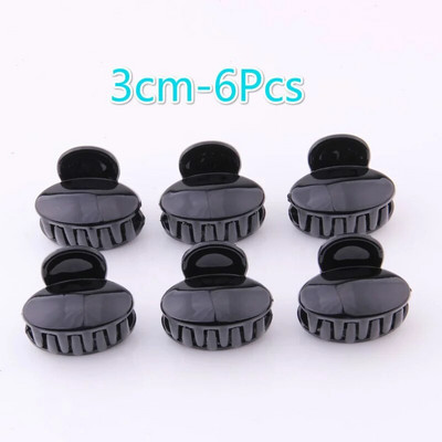 6 bucăți / lot agrafă de păr la modă pentru fete mini gheare de păr plastic ABS de înaltă calitate Crab pentru accesorii de păr Material proaspăt